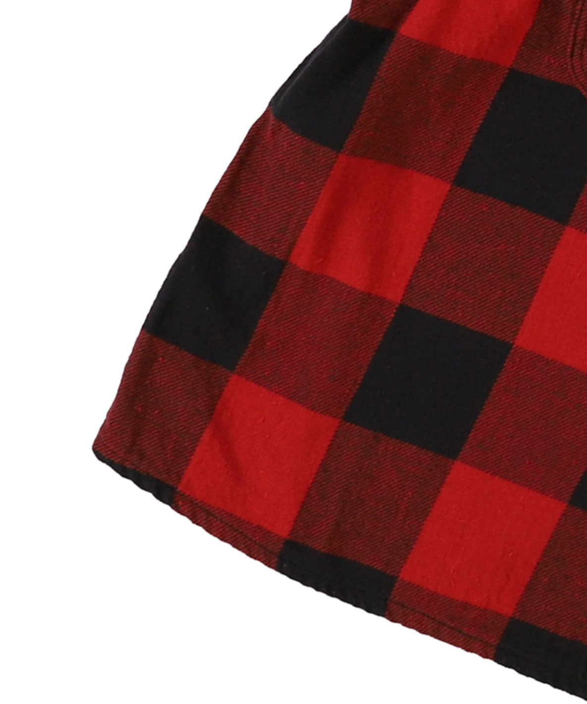 Twill Block Checkered Ruffled Shirt(LADIES)