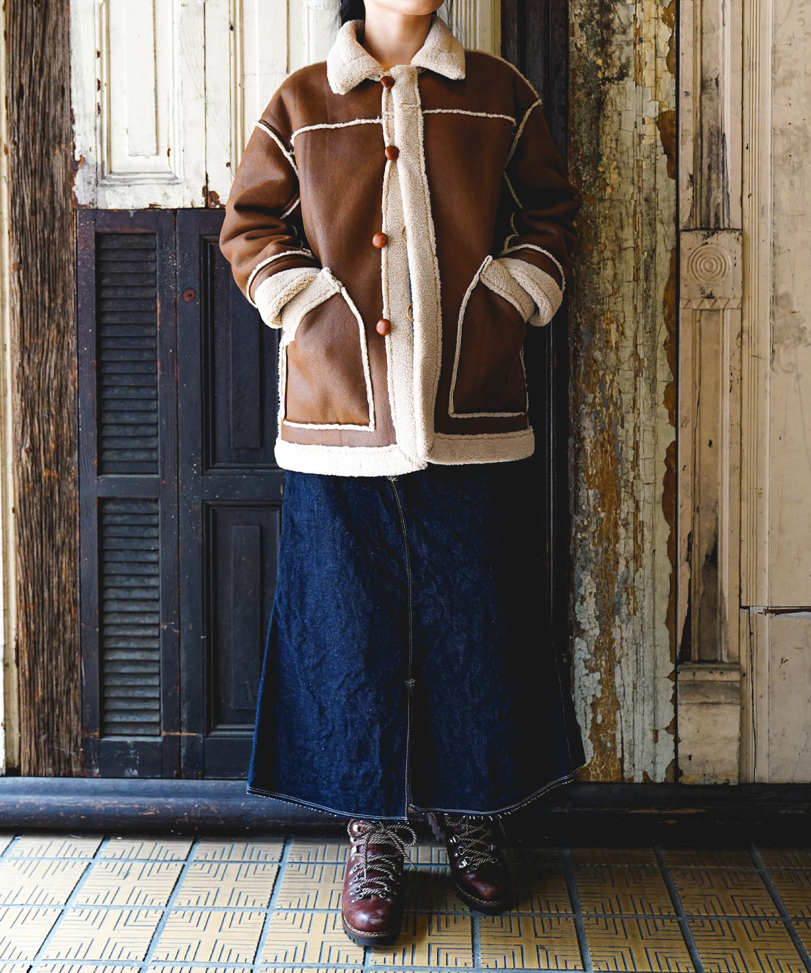 Fake Mouton Coat(LADIES)