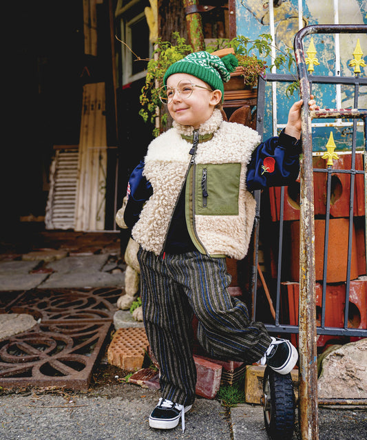 Multi Striped Tuck Easy Pants