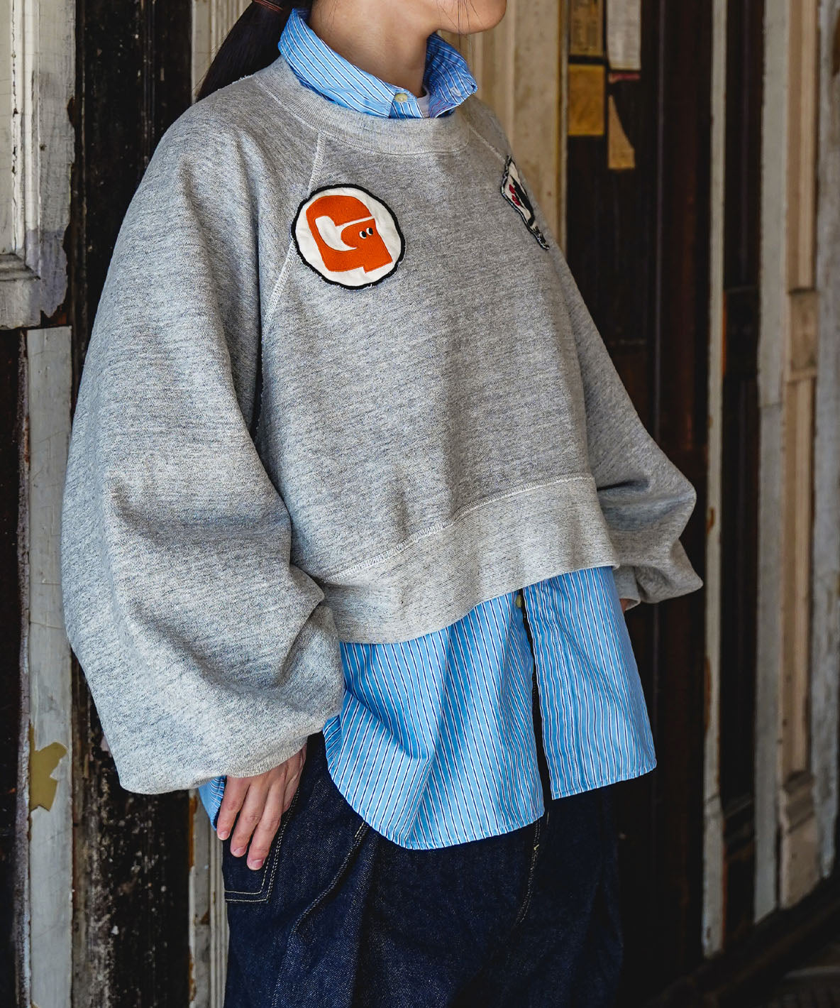 Wide Sweatshirt(LADIES)