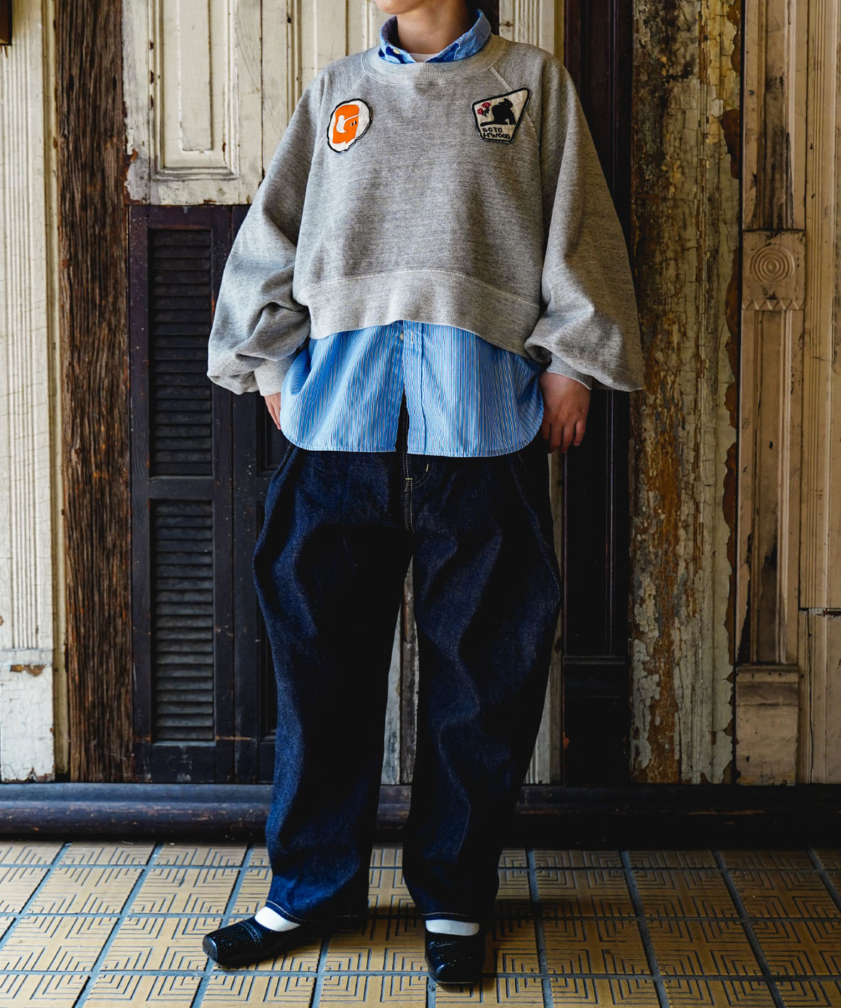 Wide Sweatshirt(LADIES)