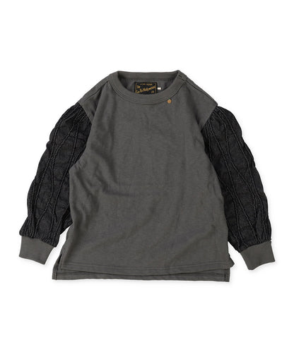 Tuck Denim-sleeve Tee