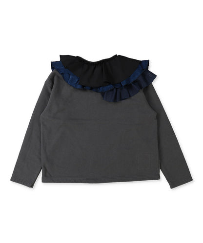 Vintage Fleece Assymetry Sweatshirt(LADIES)