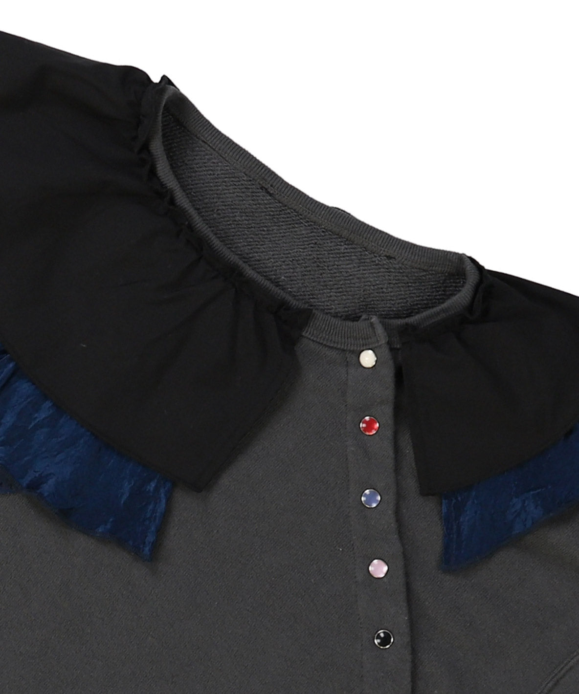 Vintage Fleece Assymetry Sweatshirt(LADIES)