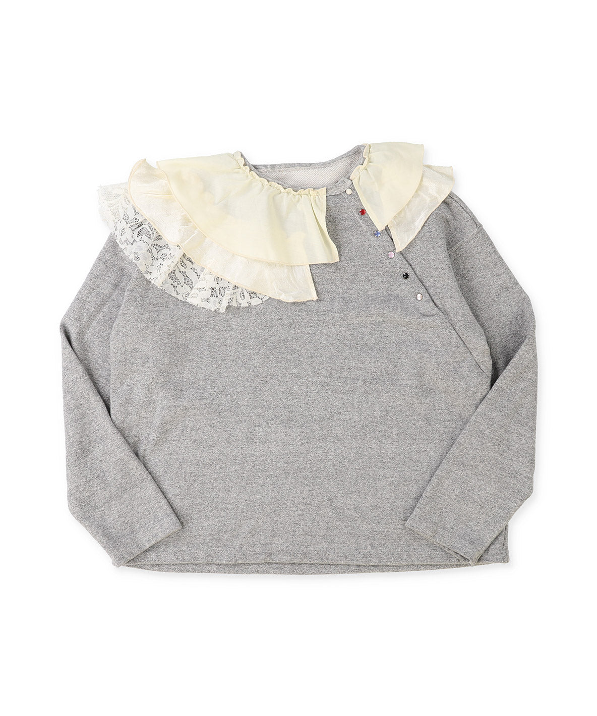 Vintage Fleece Assymetry Sweatshirt(LADIES)