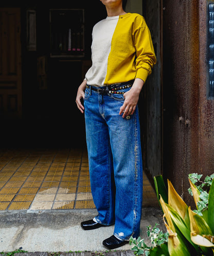 Glitter Waffle Remake Long Sleeve Tee(LADIES)