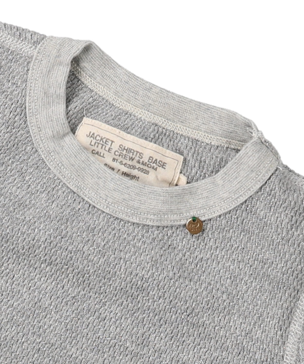 Glitter Waffle Long Sleeve Tee