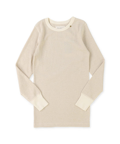 Glitter Waffle Long Sleeve Tee(LADIES)