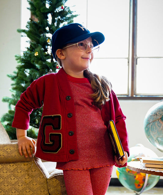 Glitter Waffle Loose Tee