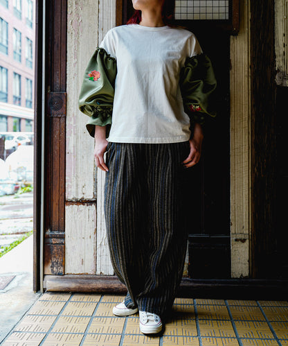 Puffed-sleeve Tee(LADIES)