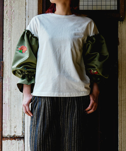 Puffed-sleeve Tee(LADIES)