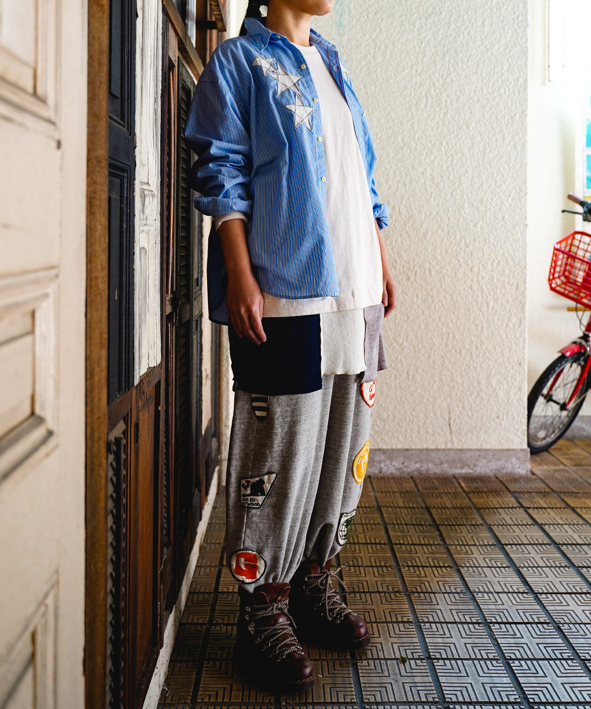 Patch Sweatpants(LADIES)