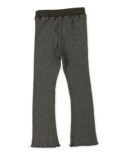 Glitter Waffle Flared Pants