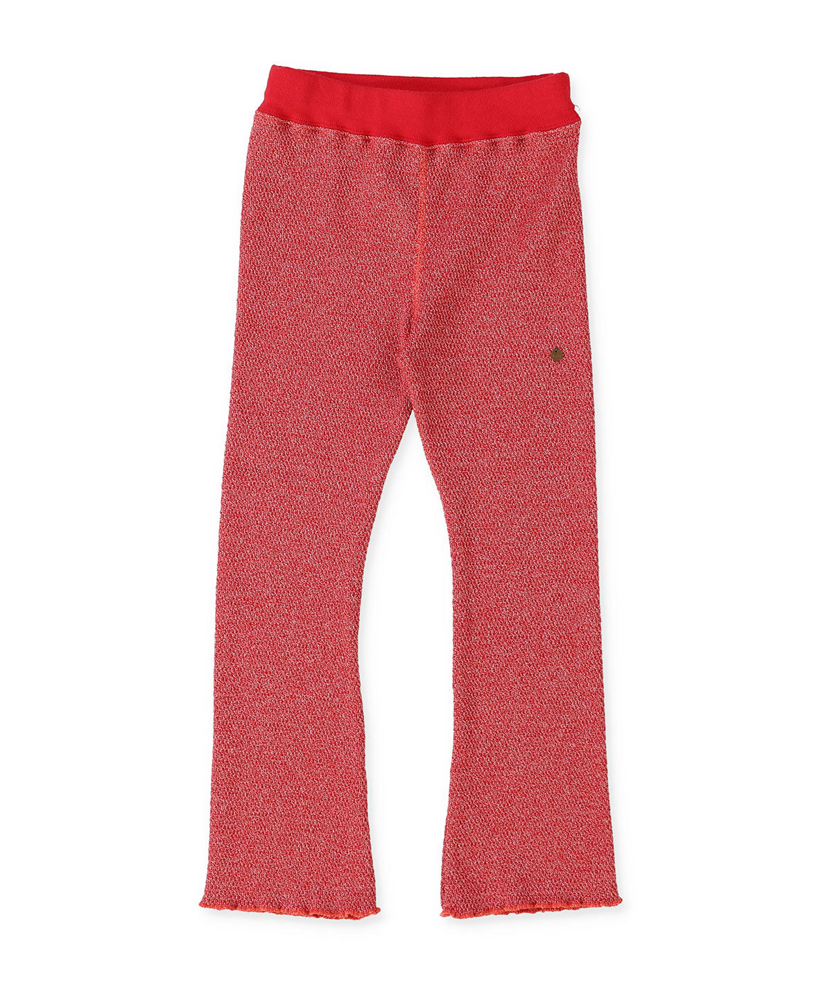 Glitter Waffle Flared Pants