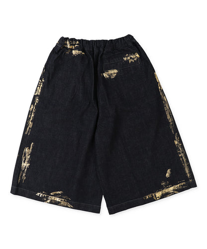 Shiny Denim Jorts(LADIES)