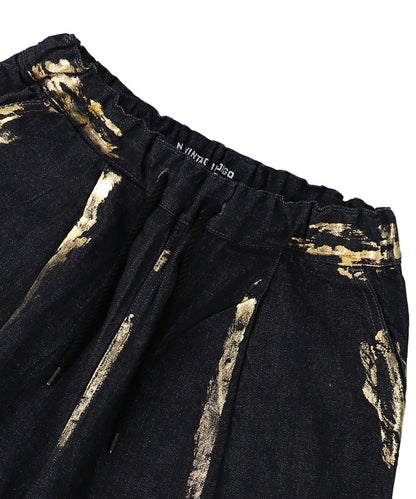 Shiny Denim Jorts(LADIES)