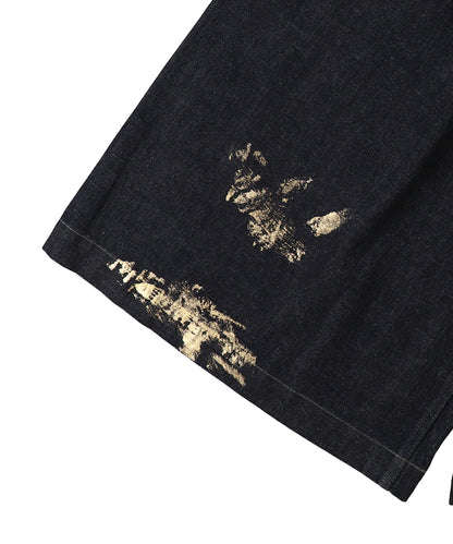 Shiny Denim Jorts(LADIES)