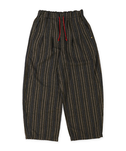 Multi Striped Tuck Easy Pants(LADIES)