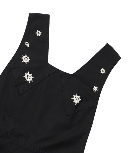 Military Back Satin Apron Pants(LADIES)