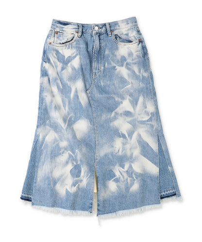 Denim Shiny Lacy Skirt(LADIES)