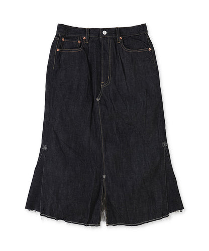 Denim Shiny Lacy Skirt(LADIES)