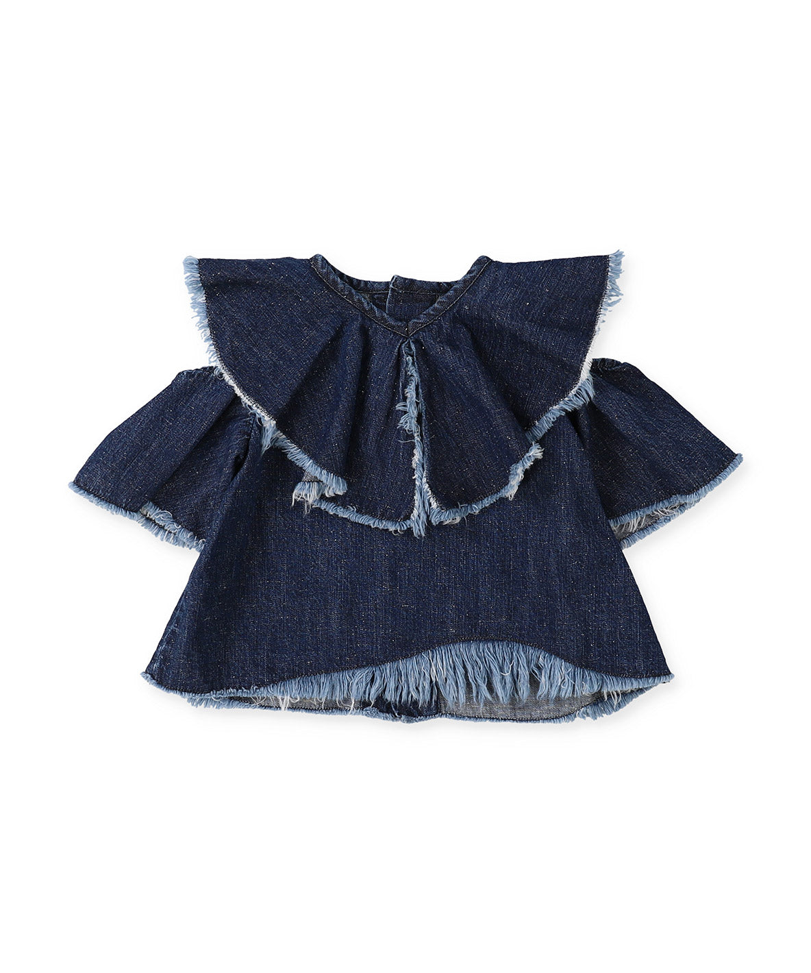 （タグ付新品）Fith社GotoHollywood フリルブラウス 130 Work Denim Ruffled Blouse – FITH ONLINE STORE