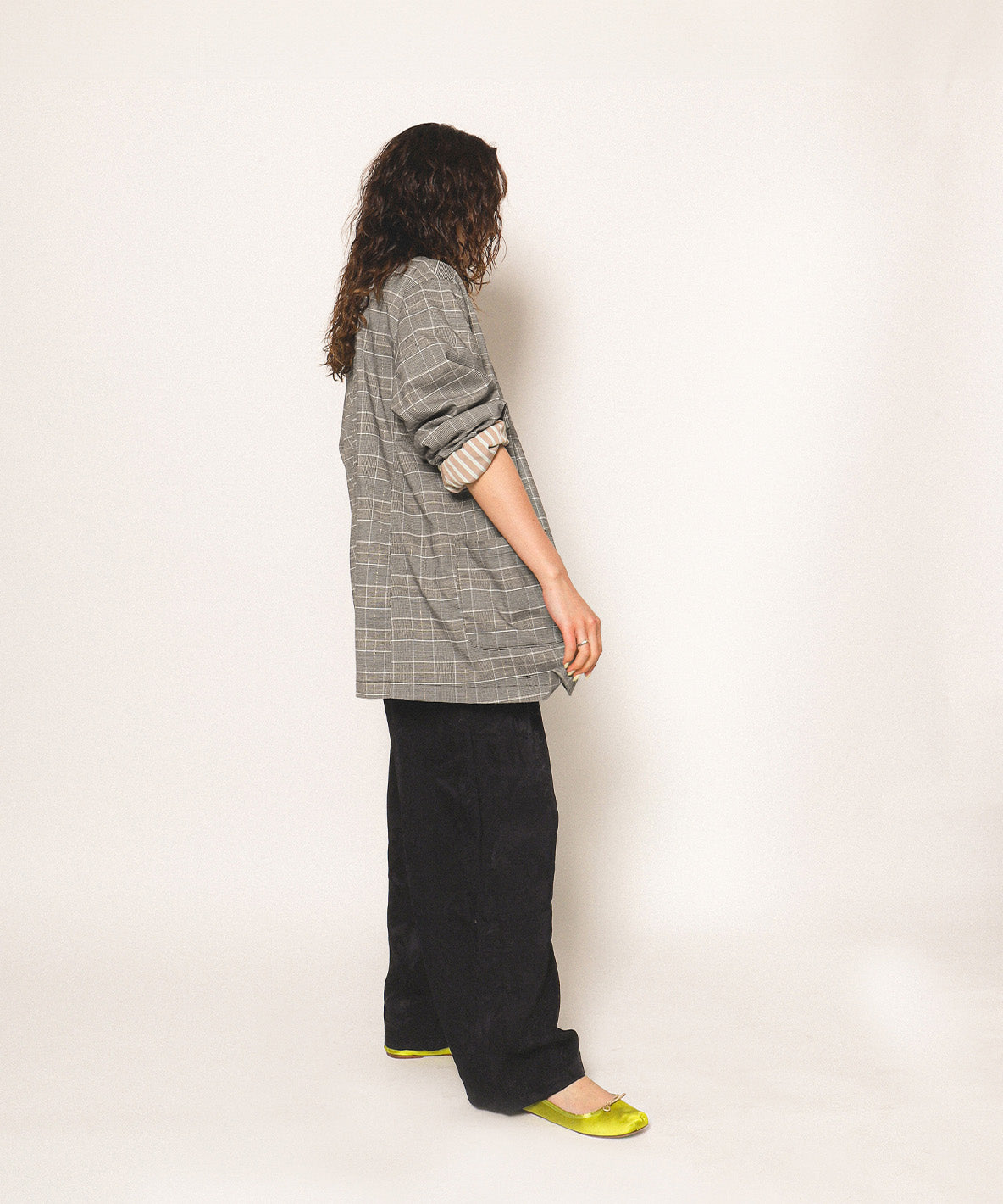 Sparkle Glencheck Jacket(LADIES)