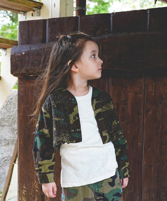 Cutwork Fatigue Short Jacket