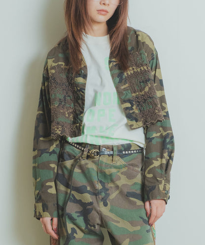 Cutwork Fatigue Short Jacket (LADIES)