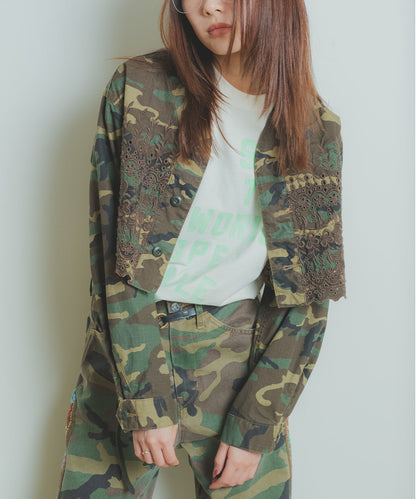 Cutwork Fatigue Short Jacket (LADIES)