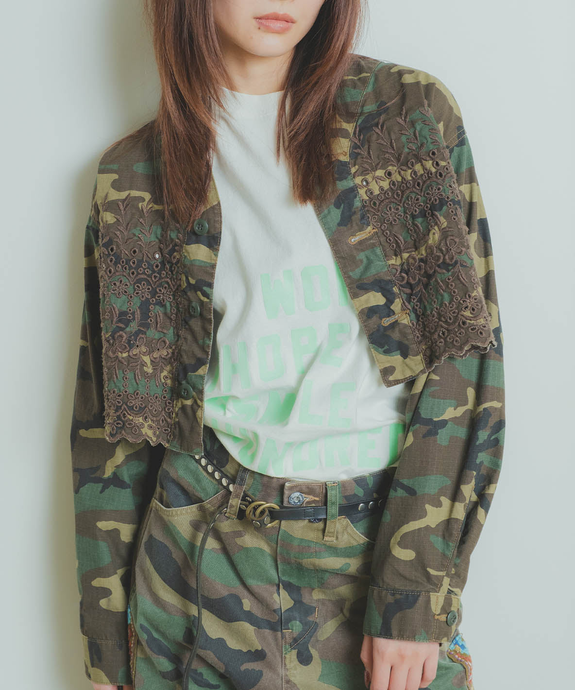 Cutwork Fatigue Short Jacket (LADIES)