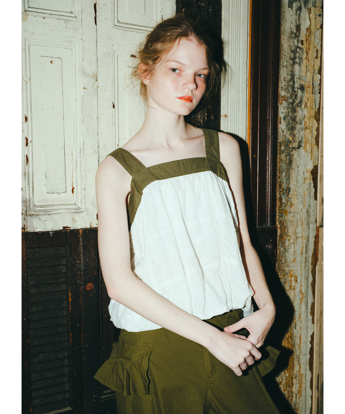 Cutwork Craftman Ballooned Tanktop(LADIES)