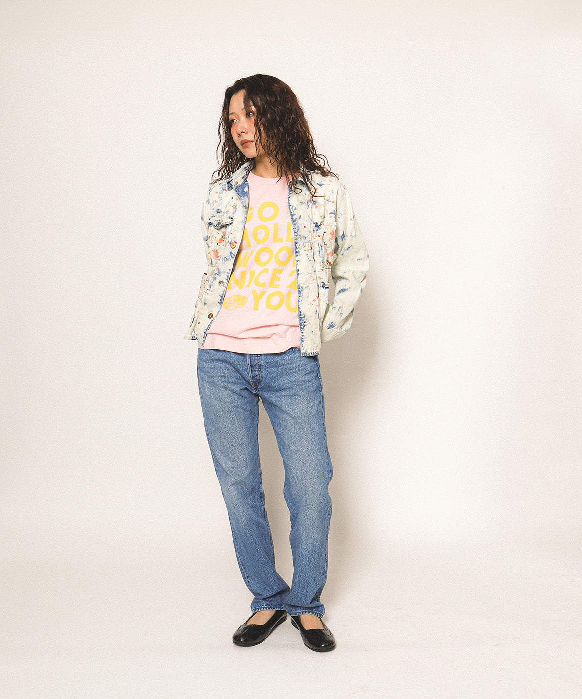 Work Denim Damaged Coverall(LADIES)