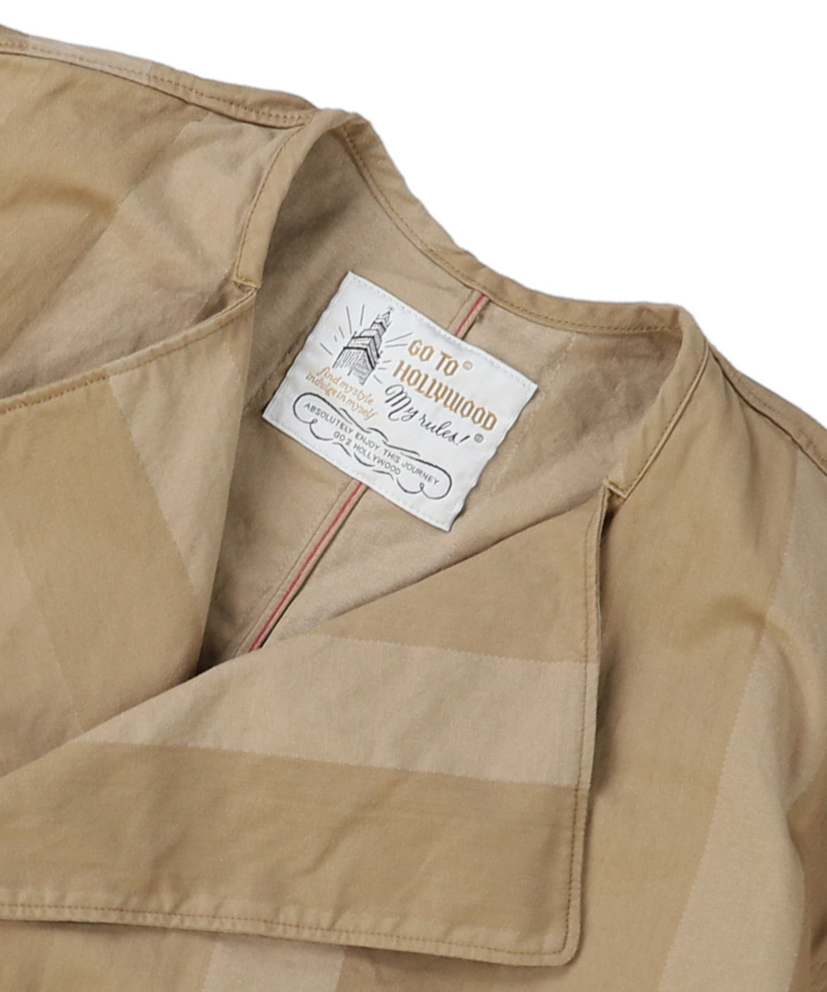 Striped Chino Short Trench Coat(LADIES)