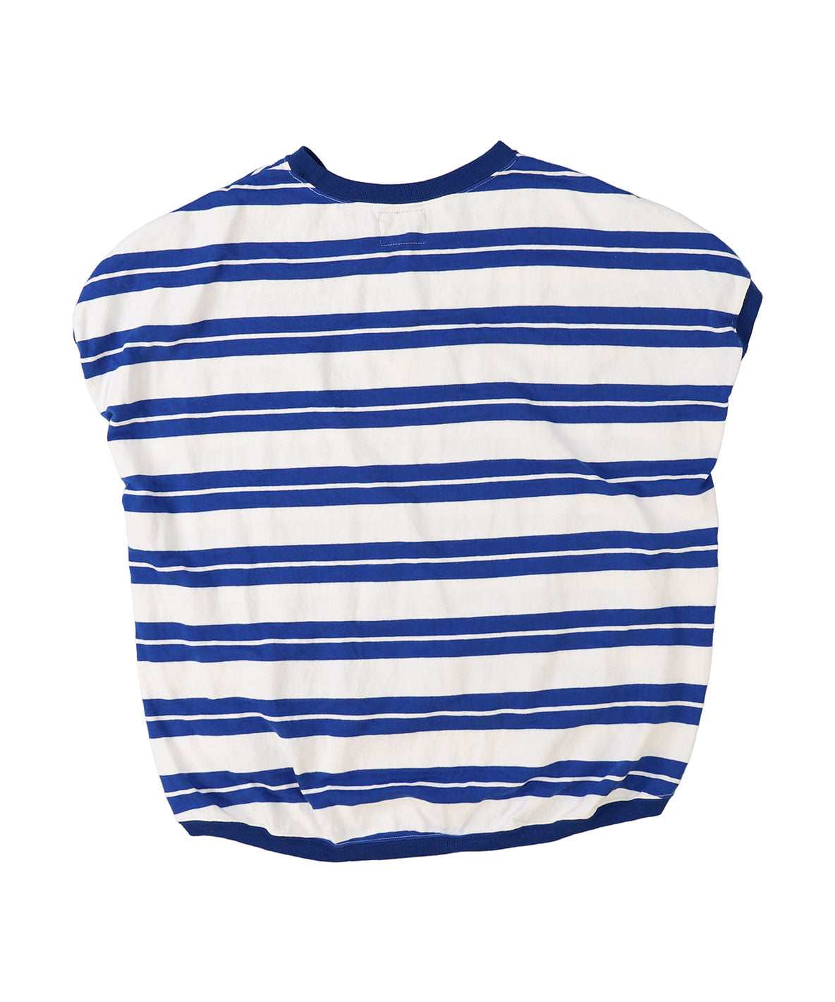 Striped Button Sleeveless Tee(LADIES)