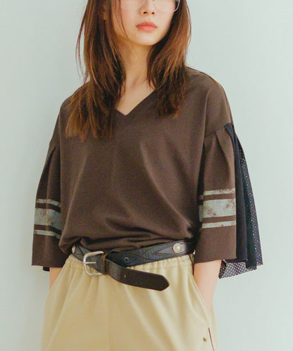 Ruffled Football Tee(LADIES)