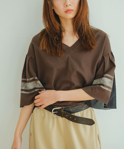 Ruffled Football Tee(LADIES)