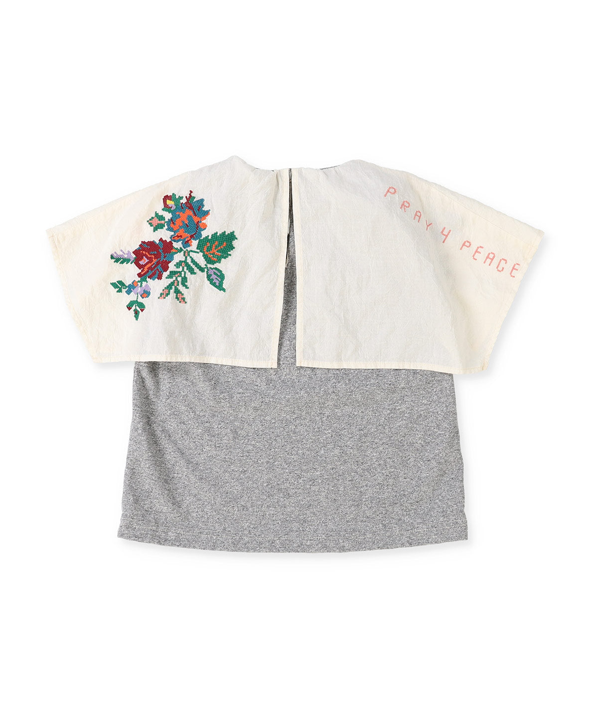 Striped Collar Sleeveless Tee