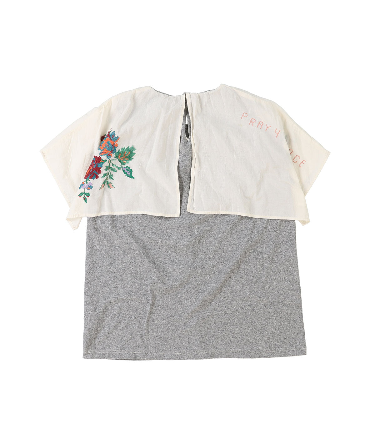 Striped Collar Sleeveless Tee(LADIES)