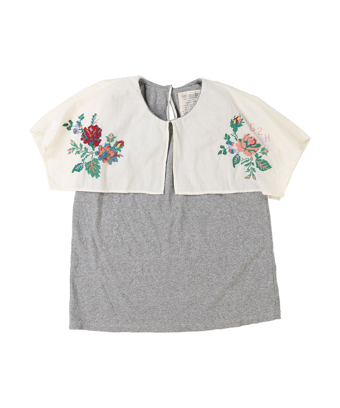 Striped Collar Sleeveless Tee(LADIES)