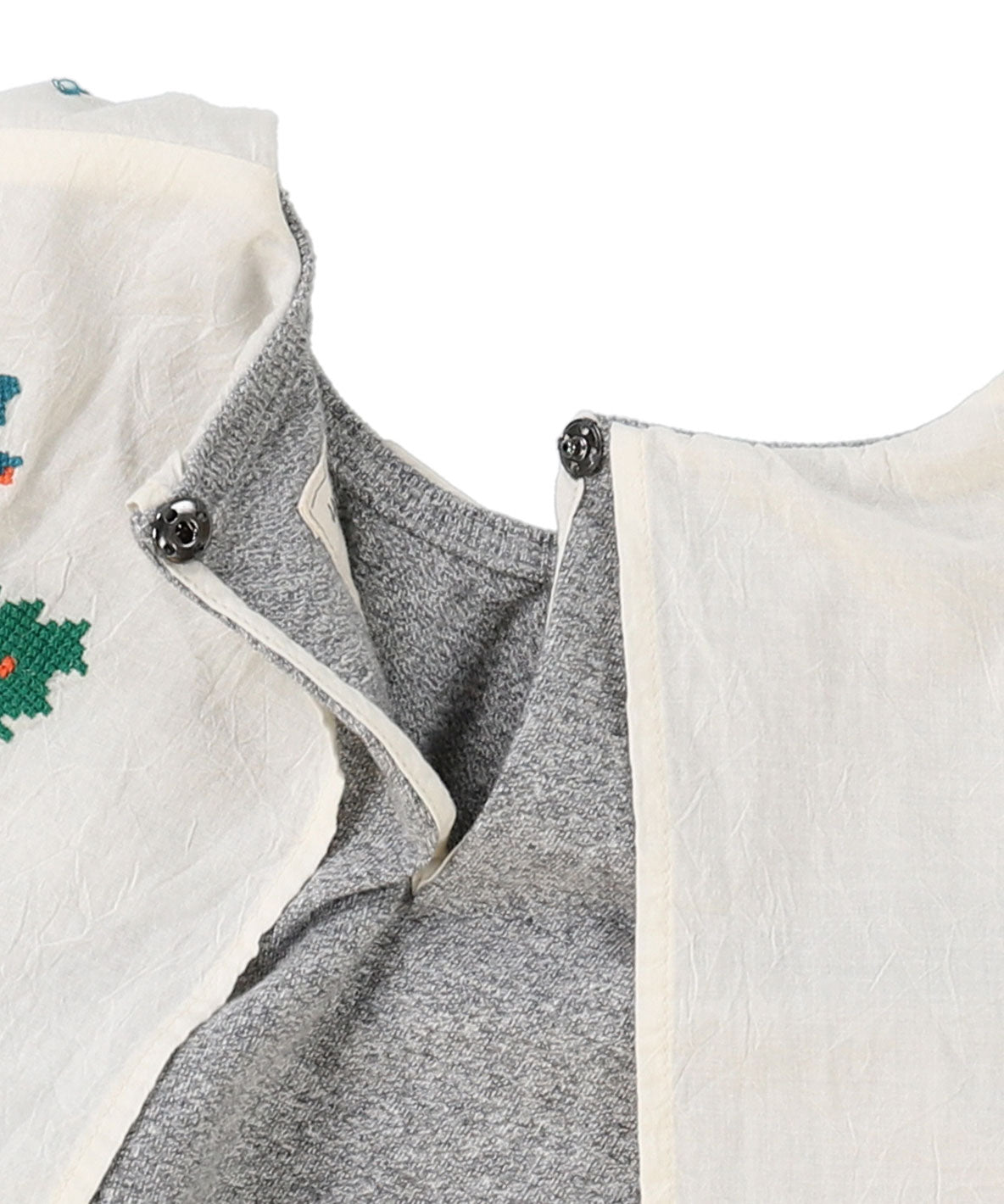 Striped Collar Sleeveless Tee