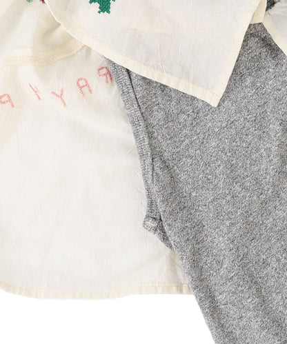 Striped Collar Sleeveless Tee