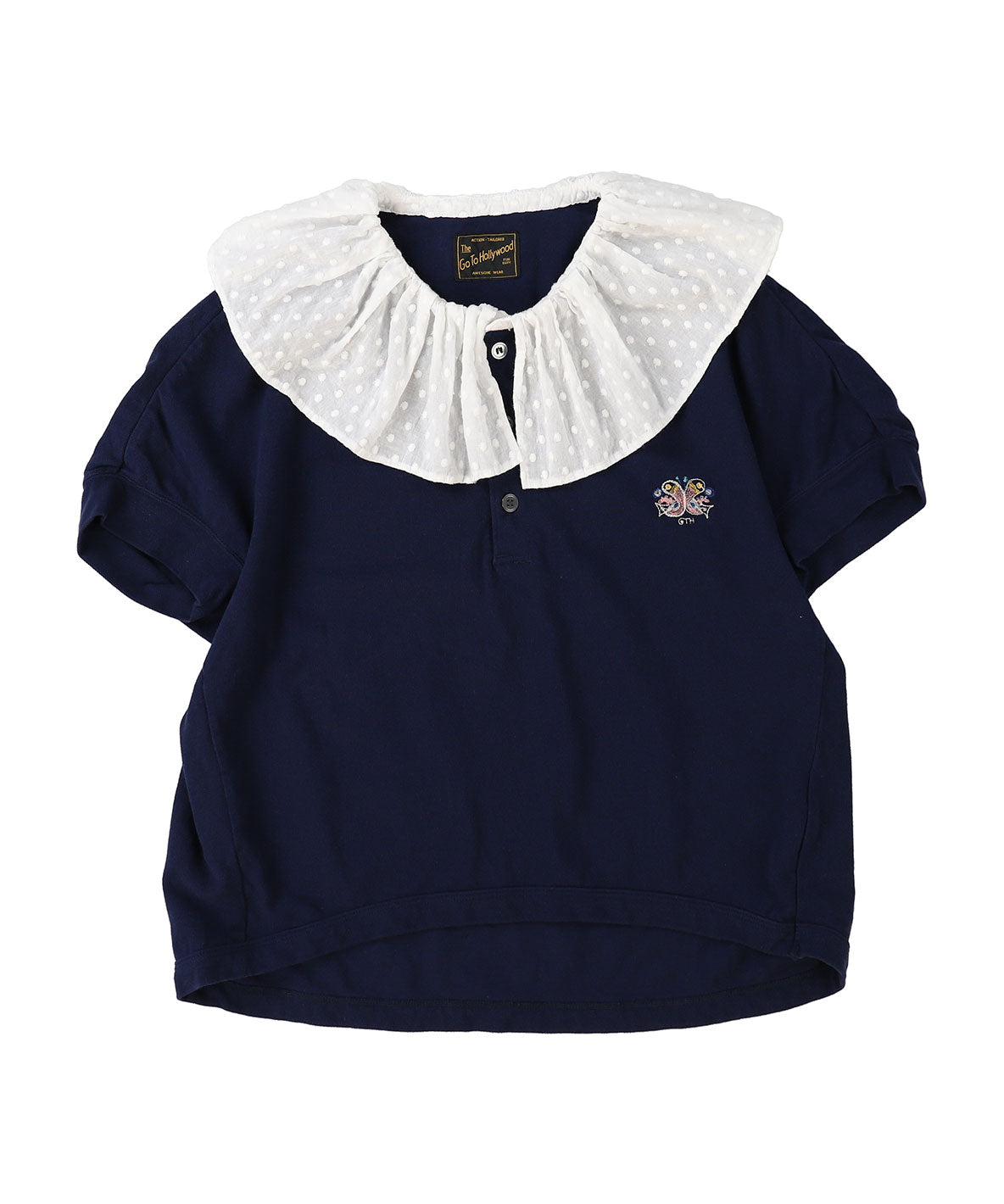 Pique Ruffled Polo Shirt(LADIES)