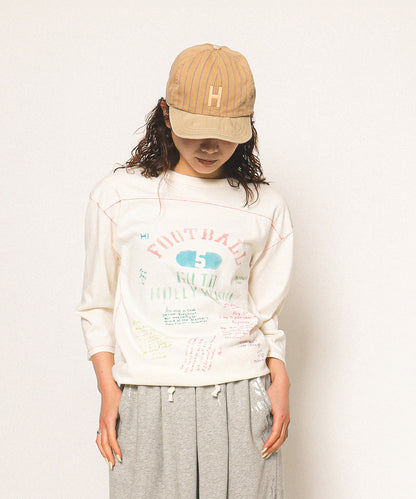 Scribble Football Long Sleeve Tee(LADIES)