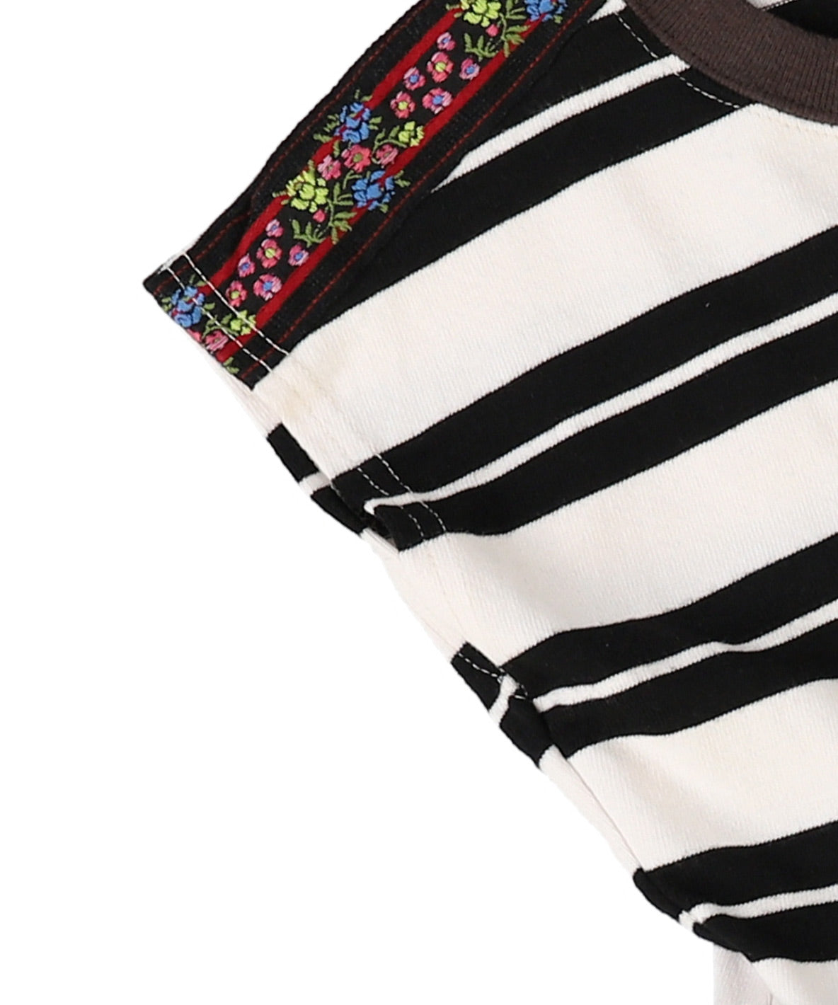 Striped Cotton Jersey Tiered Docking Dress