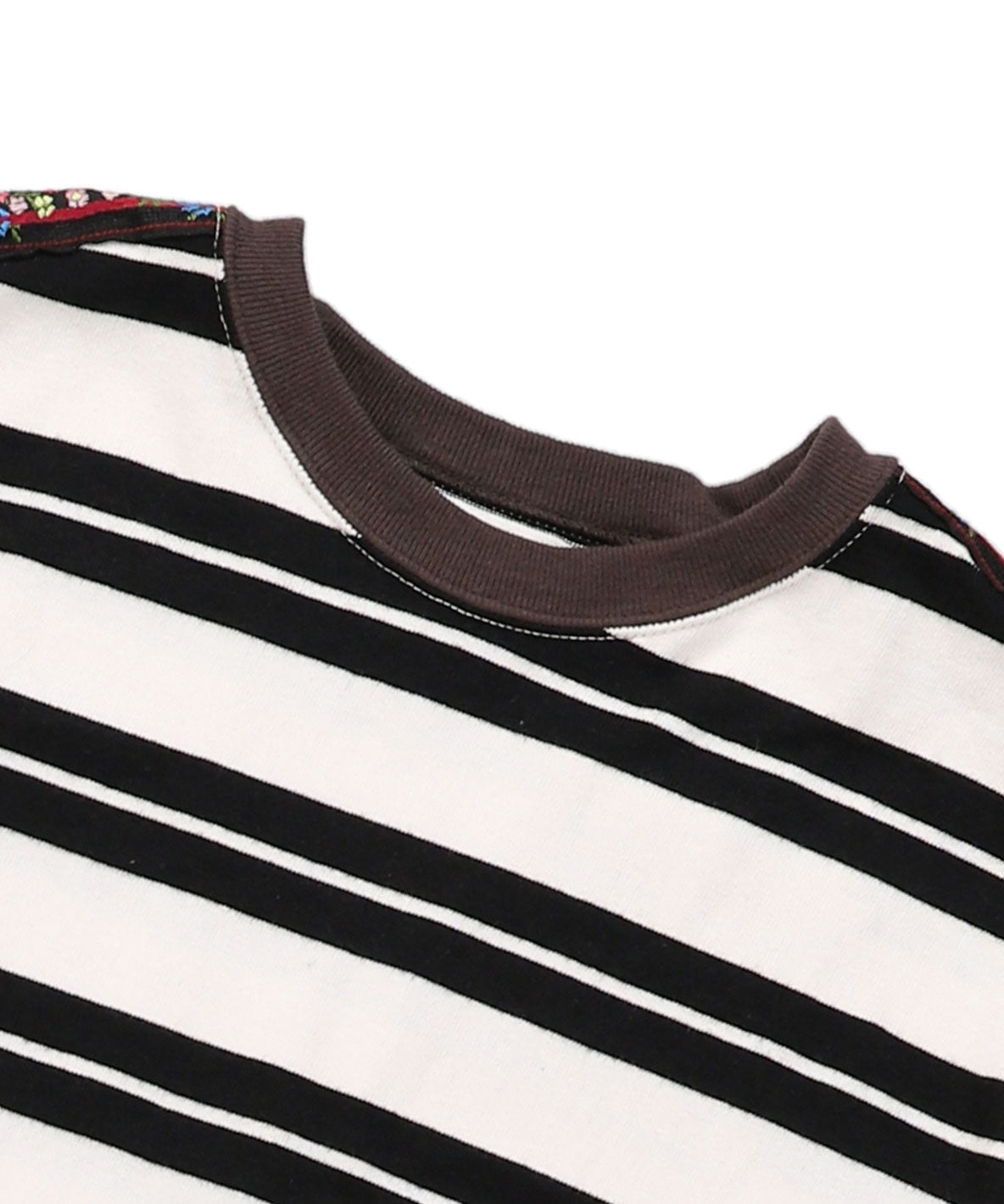 Striped Cotton Jersey Tiered Docking Dress(LADIES)