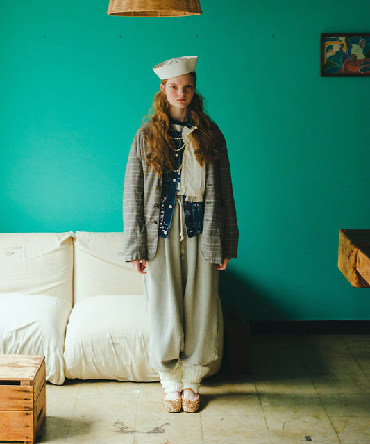 Vintage Pile Glitter Pants(LADIES)