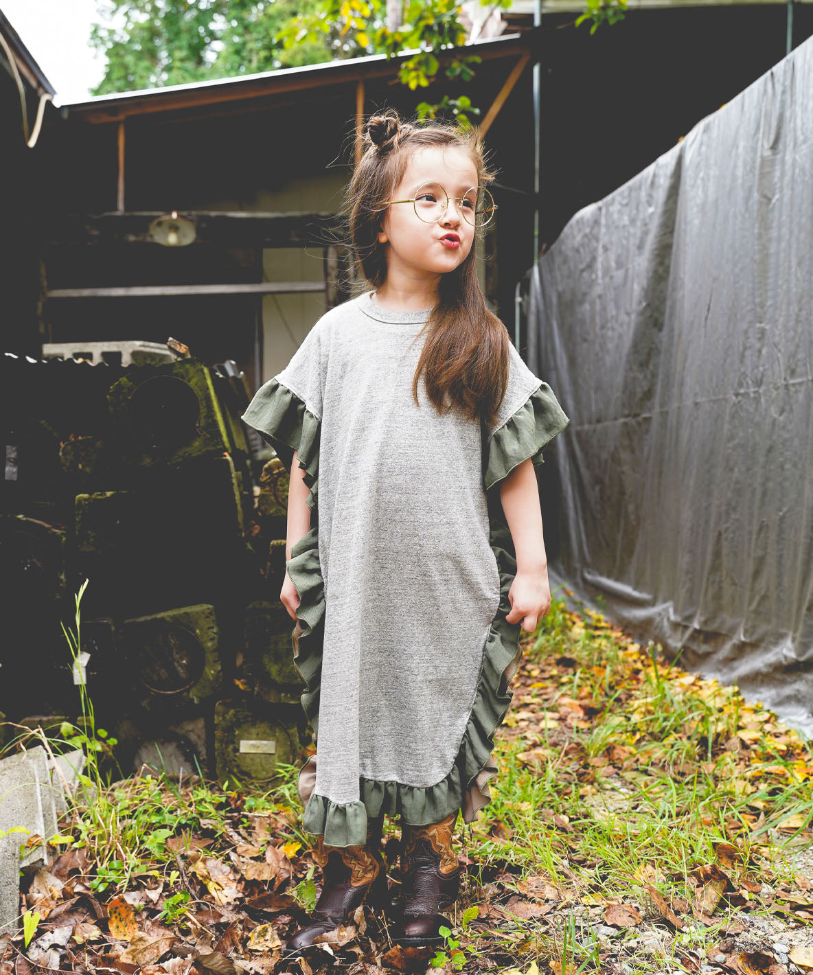 Cotton Jersey Ruffled Dress – FITH ONLINE STORE