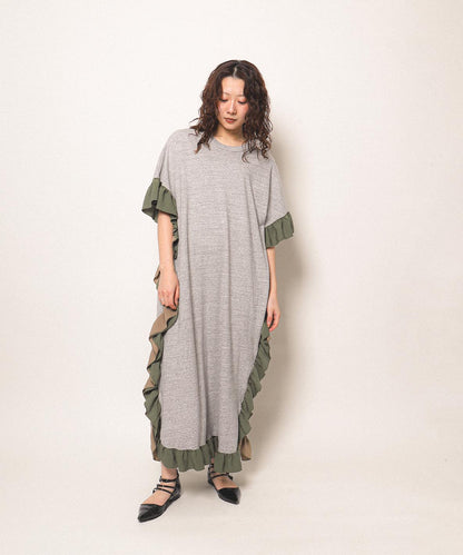 Cotton Jersey Ruffled Dress(LADIES)