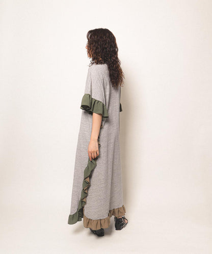 Cotton Jersey Ruffled Dress(LADIES)